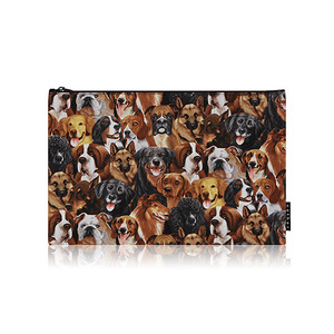 nother Dog Natural Pouch / 나더 강아지 패턴 파우치 (Large)